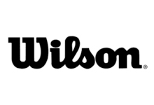 A black and white image of the word wilson.