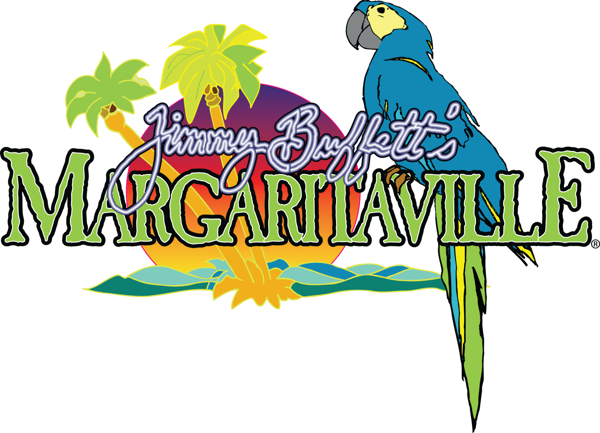 Jimmy Buffett Margaritaville Logo on Transparent Background