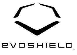 A black and white picture of the logo for voshield.
