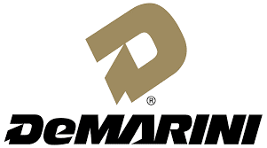 DeMarini Brand Logo in Black, Gold and White