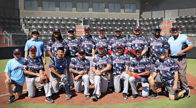 Group Photo of Baseball Players Posing Before the Match