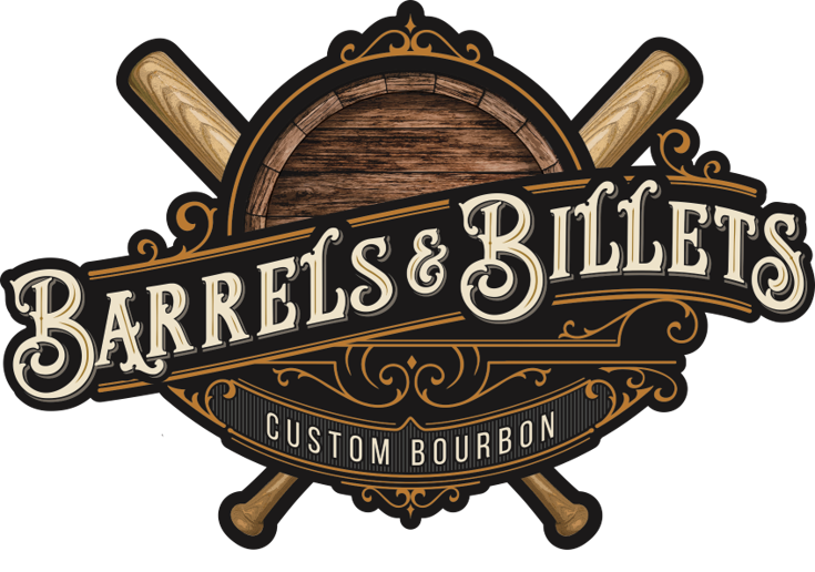 A logo for barrels and billets, a custom bourbon.